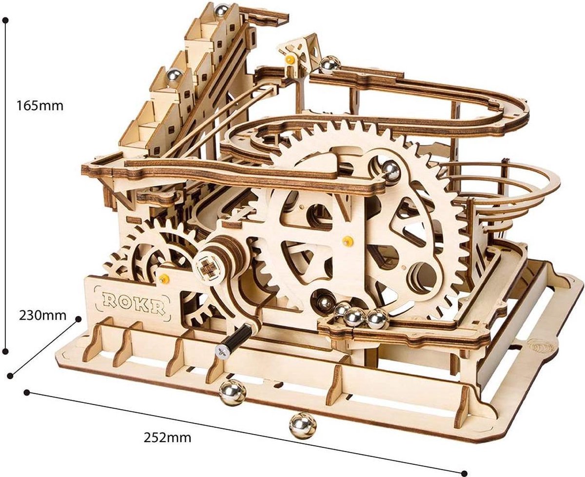 Houten 3D puzzel voor volwassenen | Glijd achtbaan | Vrije tijd | Ontspanning | Tot rust komen | Robotime | Model bouwpakket | By You-Home.nl